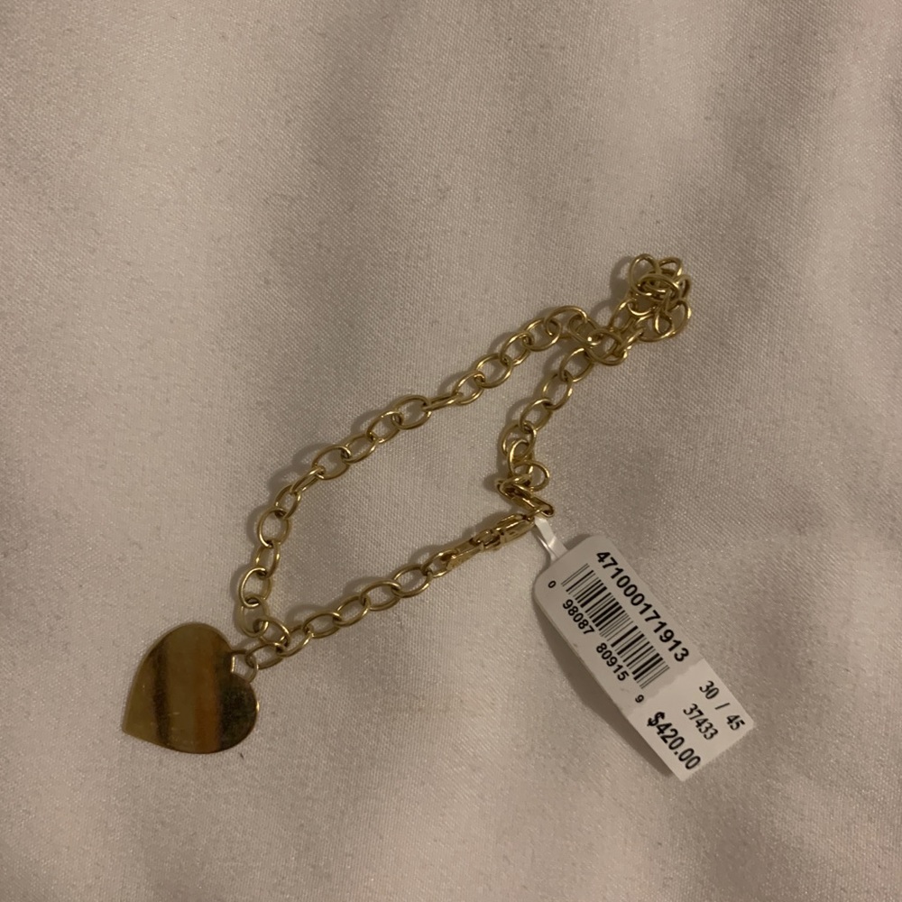 10K Golden Heart Bracelet
